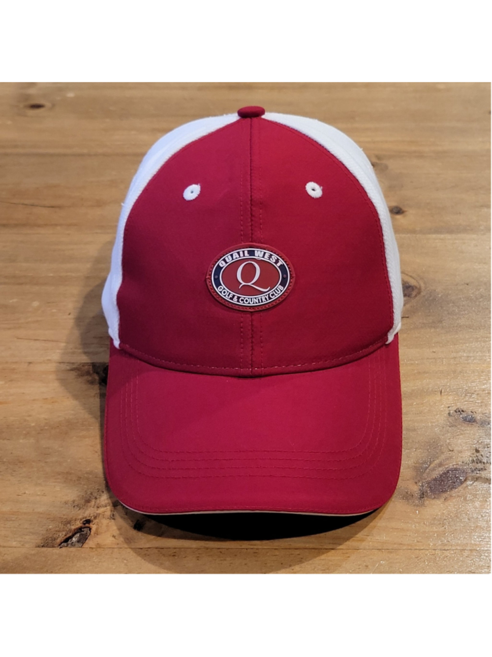 Quail West Golf & Country Club Hat Cap Ahead One Size Red Florida Golfer